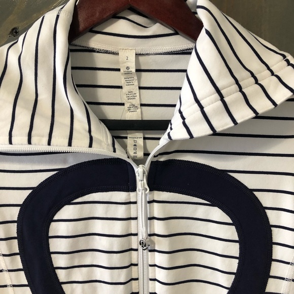 Lululemon Stripe Jacket Size 2 - Picture 2 of 6